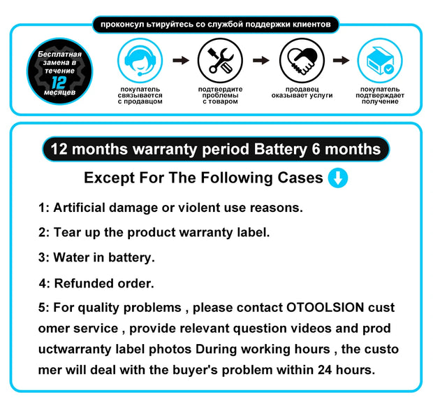 OTOOLSION 21V Electric Screwdriver Cordless Drill 2 Speed 25+3 Torque Impact Cordless Drill Lithium Ion Battery Power Tool