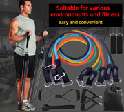 12PCS Resistance Bands Set Bodybuilding Home Gym Equipment Professional Training Weight Fitness Elastic Rubber Bands Expander