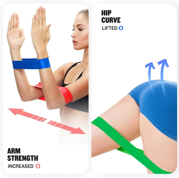 Gym Fitness Resistance Bands for Yoga Stretch Pull Up Assist Bands Rubber Crossfit Exercise Training Workout Equipment