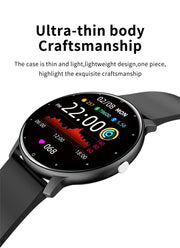 ZL02D Men Smart Watch Full Touch Screen Sport Fitness Tracker IP68 Waterproof Bluetooth Smartwatch for Men Women Smartphone 2023