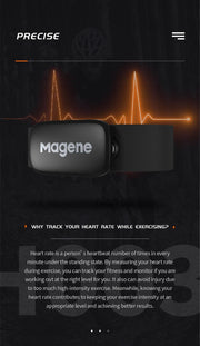 Magene Mover H64 Heart Rate Sensor Dual Mode ANT Bluetooth With Chest Strap Cycling Computer Bike forWahoo Garmin Sports Monitor