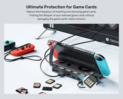 Unitek Switch Game Card Reader with Wireless Remote Control for Nintendo Switch OLED Docking Station to HDMI RJ45 PD 100W Charge