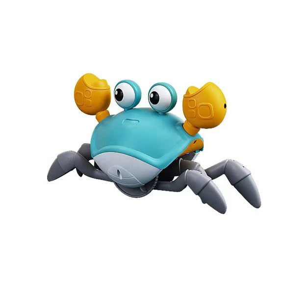 Cute Sensing Crawling Crab Baby Toys Interactive Walking Dancing with Music Automatically Avoid Obstacles Toys for Kids Toddler