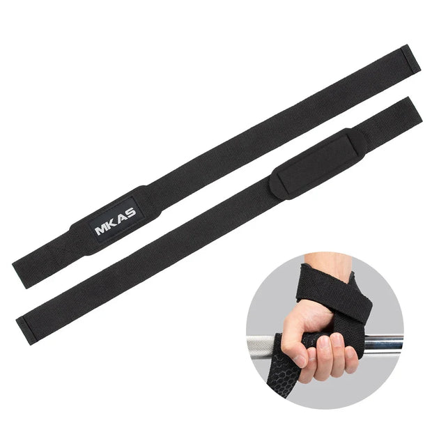 2Pcs Non-slip Strap Gym Dumbbell Workout Weights Lifting Straps Crossfit Fitness Equipment Wrist Wrap Lift Exercise Training