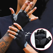 Half Finger Gym Dumbbells Gloves Men Women Body building Cross fit Exercise Sports Gloves for Cycling Bicycle Anti Slip gloves