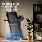 Fitness Home Auto Folding 3 Level Incline Treadmill with Pulse Sensors, 3.0 HP Quiet Brushless, 8.7 MPH, 300 lbs Capacity