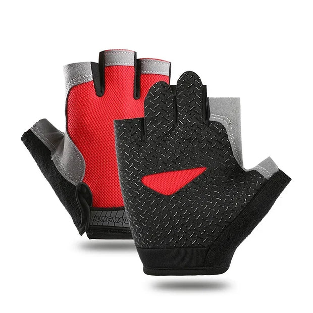 Fingerless Gym Training Gloves for Men Women Mtb Cycling Motorcycle Gloves Weight Lifting Fitness Gloves Bicycle Accessories