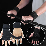 Gym Weightlifting Gloves Men's And Women's Wrists Anti Slip Half Finger Sports Horizontal Bar Equipment Training Pull Up