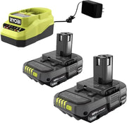 Cordless 1/2 inch Power Drill Driver Bundle with Ryobi Drill (2) 18-Volt Batteries Charger 20 Piece Multipurpose Drill Bit Set