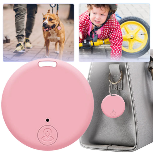 Mini Bluetooth 5.0 Anti-Lost Device GPS Tracker Round Anti-Lost Device Fashion Pet Kid Bag Wallet Tracking Smart Finder Locator