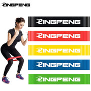 Rubber Yoga Resistance Bands 5 Level Fitness Elastic Bands Crossfit Exercise Training  At Home Workout Gym Equipment