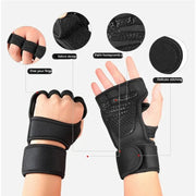 Weightlifting Gloves for Men Women Training Sport Gloves Body Building Gym Half Finger Non-Slip Hand Wrist Palm Protector Gloves