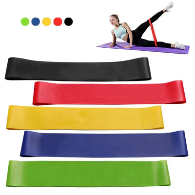 TPE Resistance Bands Sport Fitness Rubber Loop Elastic Bands Strength Training Workout Expander Belt Home Yoga Gym Equipment