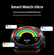 For Samsung Galaxy Watch 7 Ultra Men Smart Watch1.5inch Raise Hand Bright Screen Bluetooth Call GPS Sports Track SmartWatch 2024