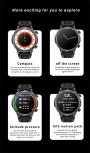 2024 New Bluetooth Call Smart Watch Men For Huawei AMOLED HD Large Screen Heart Rate NFC IP68 Waterproof GPS Sports Smart Watch