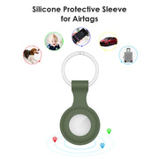 Tracker Silicone Protective Case Portable Keychain Protective Sleeve Anti-Lost Device Protector for Airtags Locator