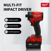 Milwaukee Brushless Impact Driver 18V 300NM  Motor Cordless Rechargeable Lithium battery Impact Wrench Screwdriver Power Tool