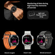 2024 New Multifunction Galaxy Smart Watch 7 Ultra Men AMOLED Screen Multi-Function Sports Fitness Tracker Health Men Smartwatch