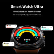 2024 New Multifunction Galaxy Smart Watch 7 Ultra Men AMOLED Screen Multi-Function Sports Fitness Tracker Health Men Smartwatch