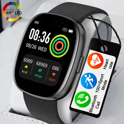 2024 New For Huawei Xiaomi Smart Watch Men Women 1.83-Inch HD AMOLED Full Touch Screen IP68 Waterproof Bluetooth Call SmartWatch