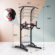 Pull Up Bar Power Tower Dip Bar Station Dip Stand Multi-Functional Workout Equipment Strength Training Machine  Home Gym