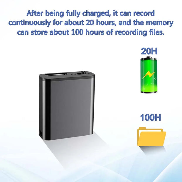 Only 0.25cm Mini Voice Activated Recorder Built-in Magnet Small Digital Audio Recording Sound Device Micro Dictaphone STTWUNAKE