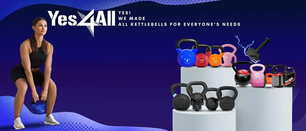 5-65lbs Kettlebells Vinyl Coated Cast Iron for Dumbbell Weights Exercises, Gym, Fitness, Full Body Workout Equipment Pus