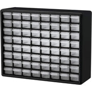 10164 64 Drawer Plastic Parts Storage Hardware and Craft Cabinet, 20" x 15.75", Black & 10164, 64   H