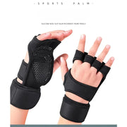 Weightlifting Gloves for Men Women Training Sport Gloves Body Building Gym Half Finger Non-Slip Hand Wrist Palm Protector Gloves