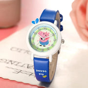 New Peppa Pig Children's Watch Waterproof Quartz Watch Activity Doll Toy Girl and Boy Cute Anime Watch Anime Gift