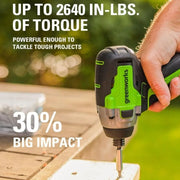 24V 7pcs Combo Kit w/2.0Ah & 4.0Ah USB Batteries & (2) Chargers 800in/lb Drill Impact Driver Multi-tool Reciprocating Saw