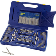 Tools Hanson Machine Screw/Fractional/Metric Tap and Hex Die and Drill Bit Deluxe Set, 117 Piece 26377, Silver/Blue