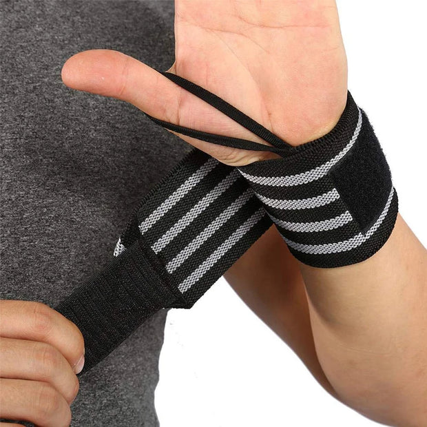 Wrist Support Wristband 1 Pair Brace Straps Extra Strength Working Out Weight Lifting Wrist Wraps Bandage Fitness Gym Training