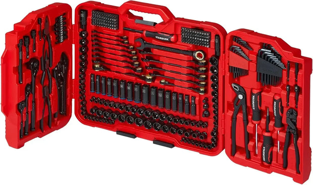 312-Piece Mechanics Tool Set and Socket Set, Professional, SAE/Metric