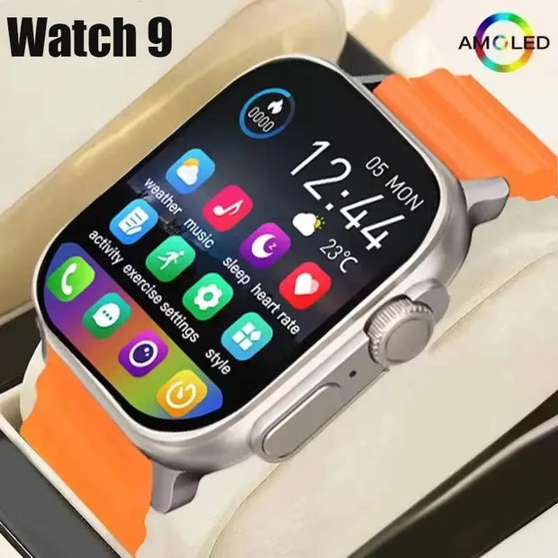 New Smart Watch 9 Ultra Gen 2 Watch Ultra IWO Watch Ultra NFC Smartwatch Series 9 Bluetooth Call 2.2 Inch Wireless Fitness Watch