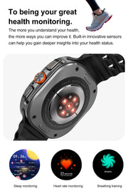 2024 New For Samsung Galaxy Watch 7 Ultra Smart Bracelet Men 32GB Memory GPS Trackr NFC AMOLED Screen Bluetooth call Smartwatchs