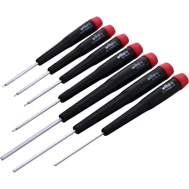 26197 7 Piece Precision Slotted and Phillips Screwdriver Set & 26390 , Hex Metric With  Handle, 7-3.0mm,