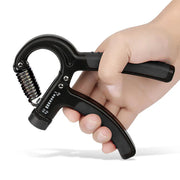 4Pack Finger Hand Grip Strength Set Trainer Gripper Ring Strengthener Adjustable Gym Therapy Forearm Trainer Exerciser Black