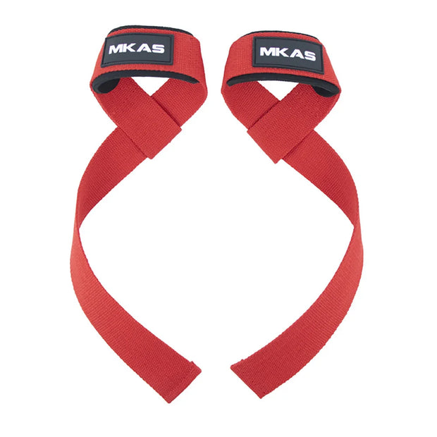 2Pcs Wrist Lifting Straps Gym Weightlifting Deadlift Strap Cotton Hard Pull Grip Band with Neoprene Padded & Non-Slip Silicone