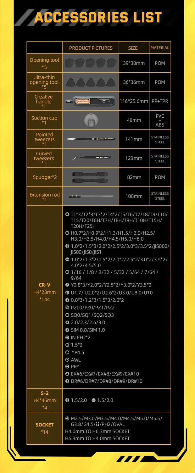 JM-8192 180 In 1 Precision Screwdriver Tool Set For Mobile Phone Computer Tablet Repair Tools Screwdriver Set