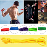 Elastic Rubber Fitness Body Building Resistance Bands Home Training Gym Exercise Power Strength Gym Exercise Sport Equipment