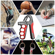 5-100KG Grip Strength Trainer Wrist Expander Adjustable Resistance Fitness Gym Training Hand Gripper for Muscle Building Recover