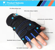 Dumbbell Gloves for Men Women Weightlifting Crossfit Bodybuilding Workout Sports Gym Training Gloves Non-slip Wrist Protector