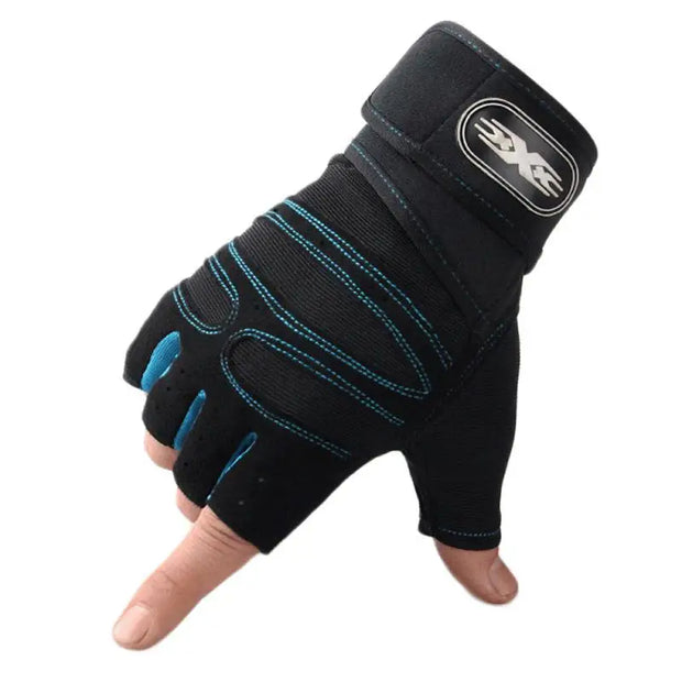 Gym Fitness Heavyweight Training Gloves Men women Body Building Half Finger Non-Slip Gloves Wrist Support Weightlifting Sports