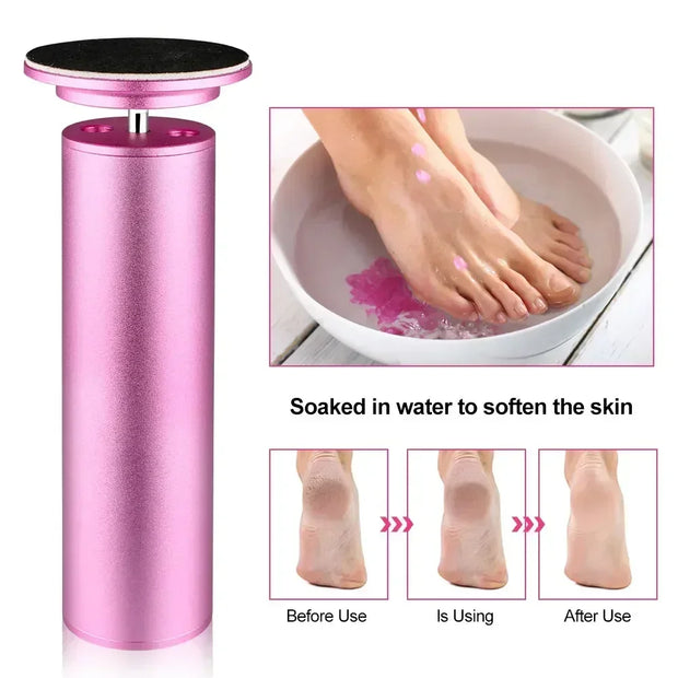 Electric Foot Callus Remover Foot Care File Heels Dead Skin Pedicure Tool Electronic Foot Grinder and Replacement Sandpaper