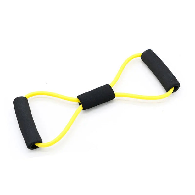 Fitness 8 Word Yoga Elastic Band TPE Gum Resistance Rubber Bands Fitness Fitness Equipment Expander Workout Gym Exercise Train