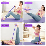 4 Resistance Elastic Pull Rope Training Device Abdominal Resistance Band for Home Gym Sport  Exercise Training Fitness Equipment