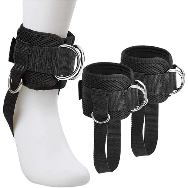 1PC Fitness Thigh Straps Padded Colors D-Ring Ankle Strap Leg Cuffs for Gym Cable Machines Thigh Straps Fits Men & Women