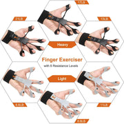 1pcs Silicone Gripster Hand Grip Finger Power Strengthener Stretcher Trainer Gym Fitness Exercise Hand Rehabilitation Accessorie