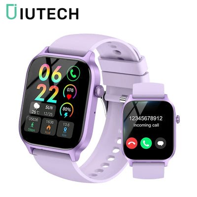 IUTECH Y7PRO Smart Watch 2024 Men Women 1.85 inch Screen Bluetooth Call Watch Health Monitor Waterproof Sports Swim Smartwatch